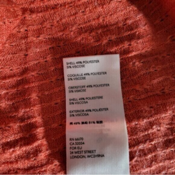 Maeve Addie Ruffled Hacci Cowlneck Pullover Apricot Anthropologie NWT Sz XS - Picture 4 of 10